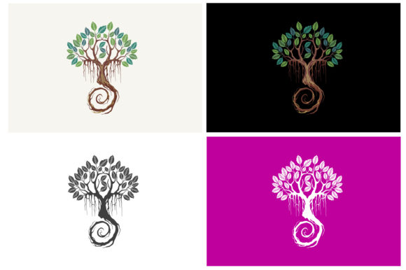 Ancient Tree with Spiral Roots
