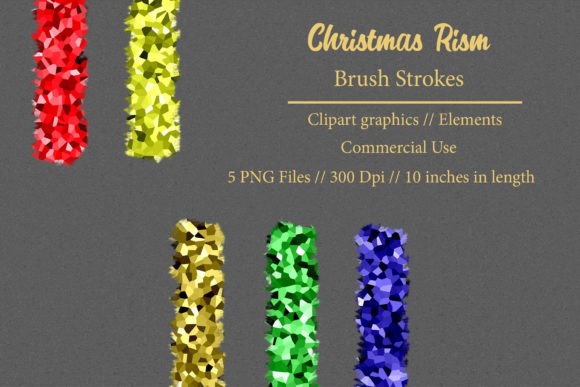 Christmas Rism Brush Strokes: A Creative Resource for Digital Designers