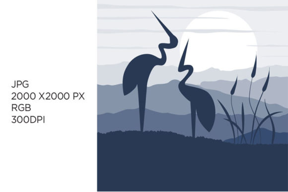 CRANE BIRDS: A Versatile Design Element for Creative Projects
