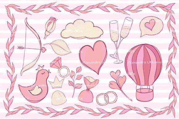 Cute Illustrations for Valentines Day