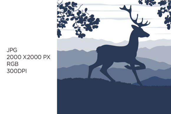 Deer in Graphic Design