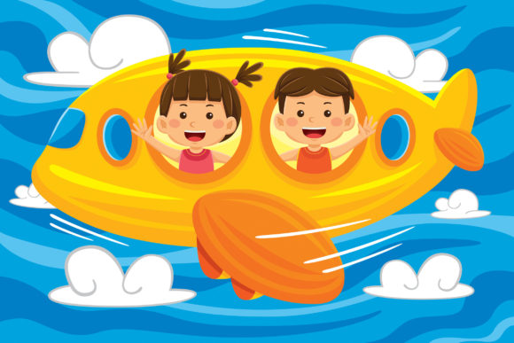 Kids Holiday Cartoon Vector 03: A Versatile Tool for Creative Projects
