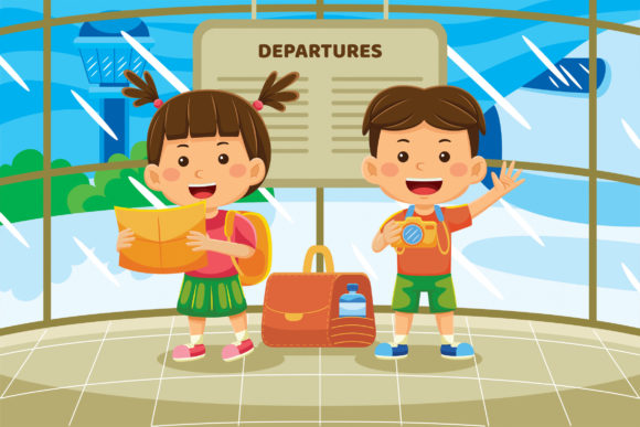 Kids Holiday Cartoon Vector 04: A Versatile Asset for Creative Projects