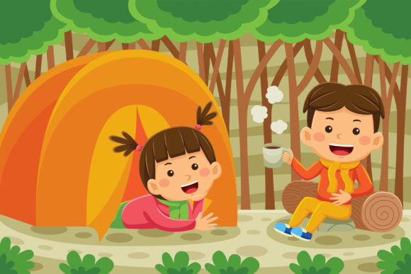Kids Holiday Cartoon Vector 05: A Versatile Asset for Creative Projects