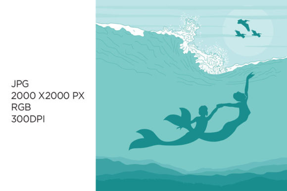 Mermaids: A Versatile Digital Graphic for Creative Workflows