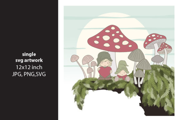 Mushrooms Dwarfs: A Versatile Digital Graphics Resource for Creative Projects