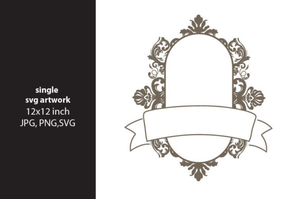 Ornamental Frame, Svg: Elegant Design for Every Project