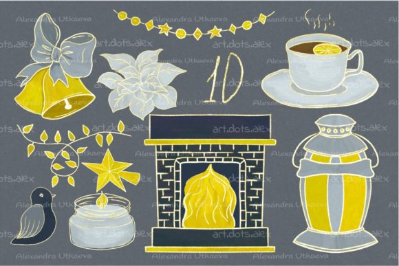 Set of Simple, Christmas Illustrations: A Versatile Design Resource for Creative Professionals