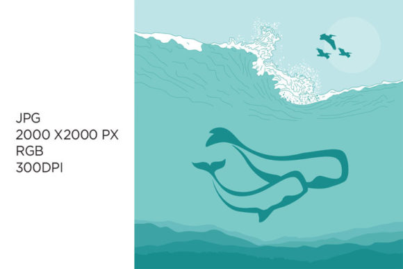 Whales as a Creative Inspiration in Digital Art and Design