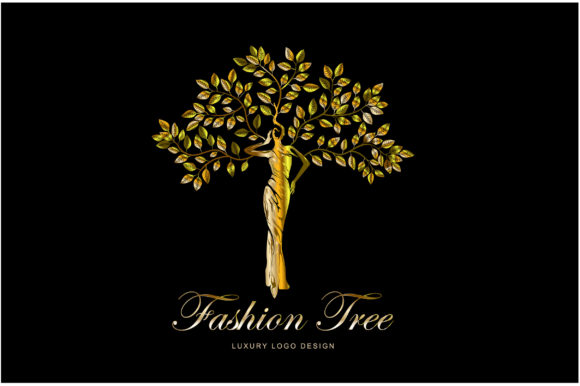 Woman Fashion Tree: A Versatile Design Element for Creative Projects